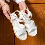 Bağlamalı Sandalet Beyaz