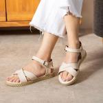 Bağlamalı Sandalet Krem