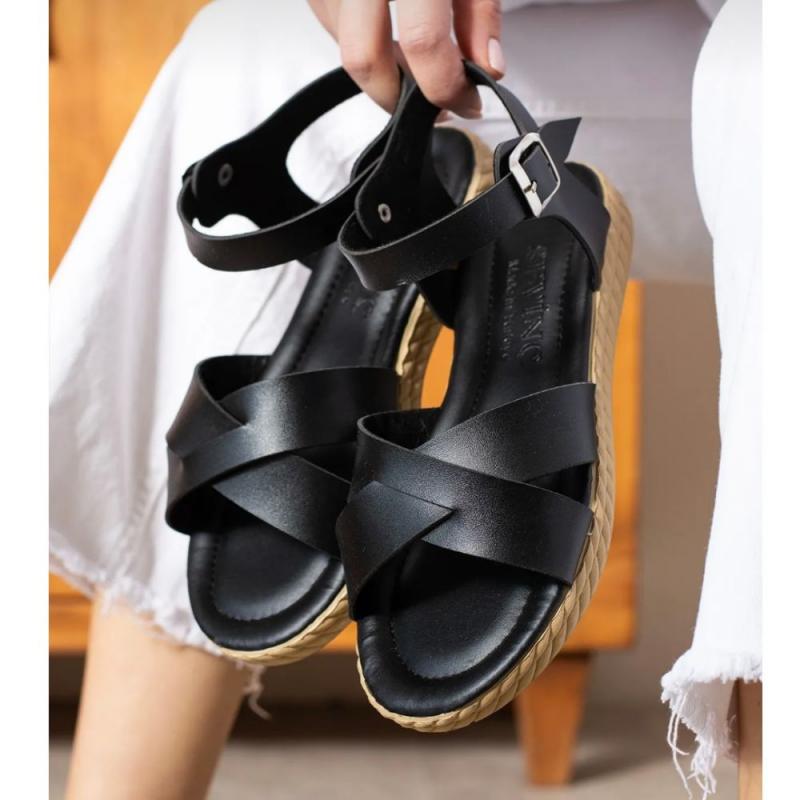 Bağlamalı Sandalet Siyah