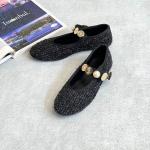 Angel Kadın Aksesuarlı Kumaş Babet-Siyah