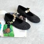 Angel Kadın Aksesuarlı Kumaş Babet-Siyah