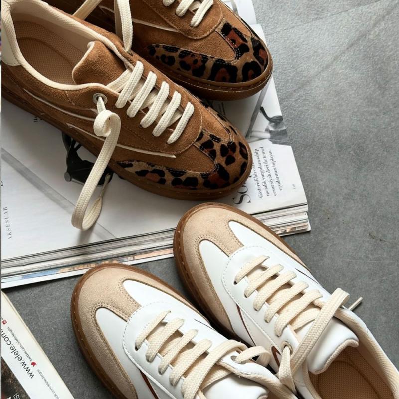 Nunez Casuel Kadın Sneakers Leopar/Kahve